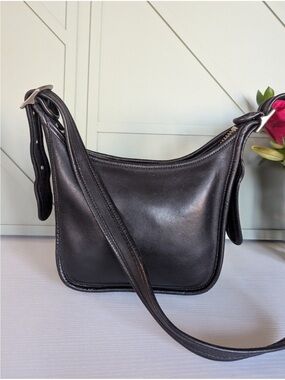 Coach Black Leather Crossbody Bag